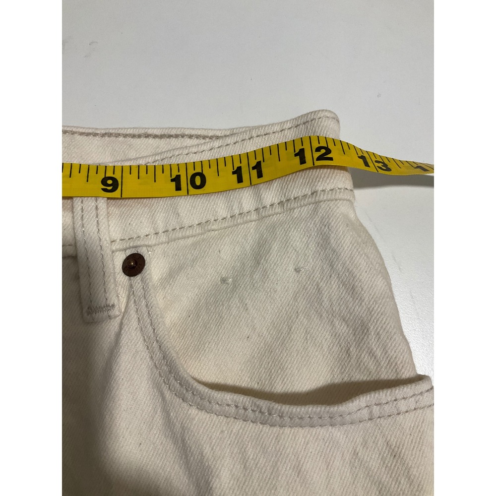 Abercrombie‎ & Fitch Jeans The 90s Straight Ultra High Rise Curve Love Ivory 25 - Picture 6 of 7